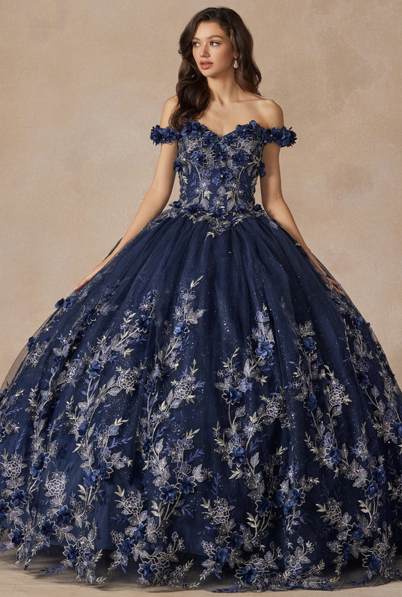 navy blue quinceanera dresses